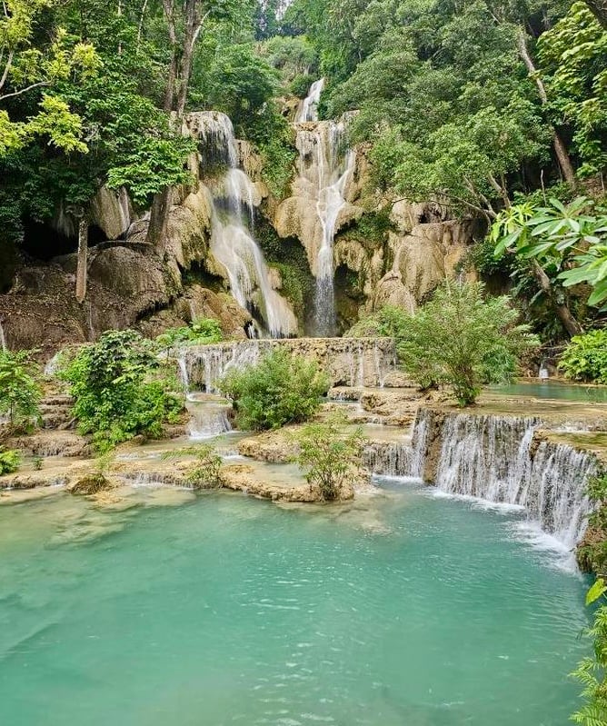 Luang Prabang Morning Alms Giving  City Tour& Kuang Si Falls  9