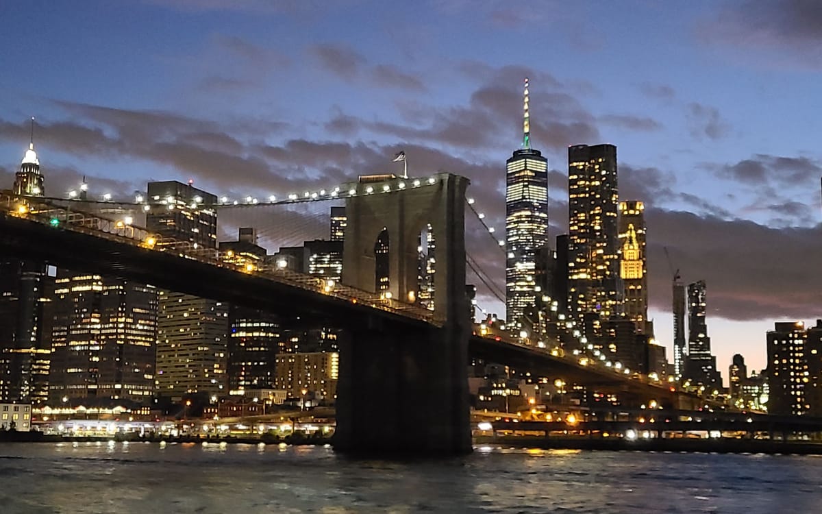 NYC Skyline and Statue of Liberty Harbor Lights Night Cruise