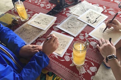 Electric Scooter Tour and Art Workshop in Hoi An