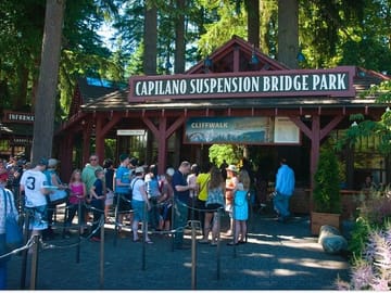 Entrance of Capilano Suspension Bridge.