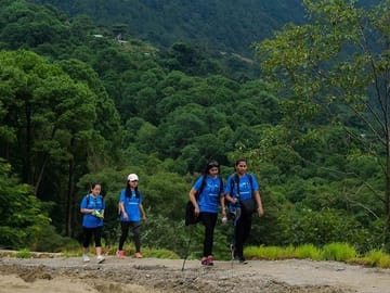 Hikers on their way to Shivapuri Hill Hike.