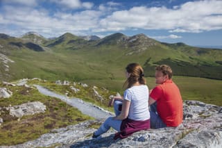 Hill walking the Connemara hills or mountain ranges. Galway. Guided. Half or Full day