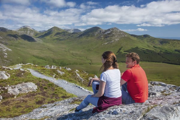 Hill walking the Connemara hills or mountain ranges. Galway. Guided. Half or Full day