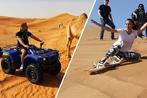 Self Drive 60minutes Quad Bike Desert Safari with Desert Sand Boarding 