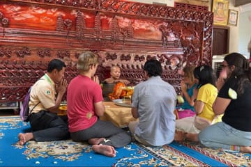 Monks Blessing and Village Tour in Siem Reap, Cambodia
