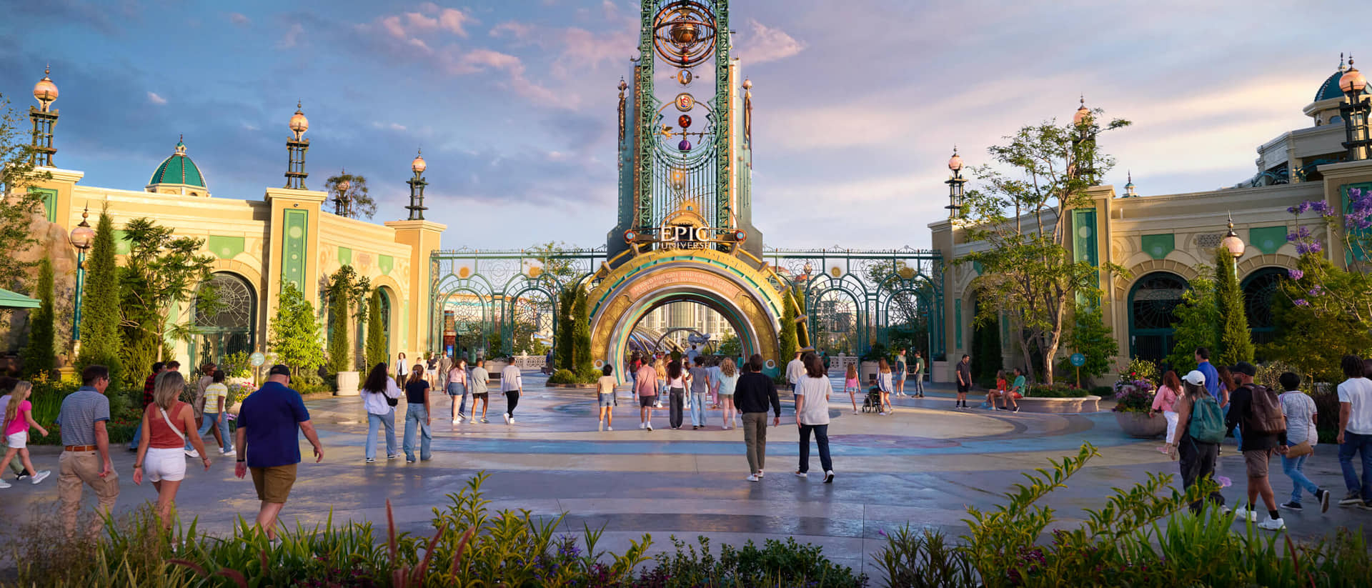 Chronos entrance to Universal Epic Universe