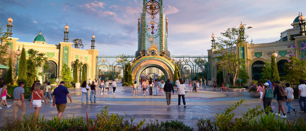 Chronos entrance to Universal Epic Universe