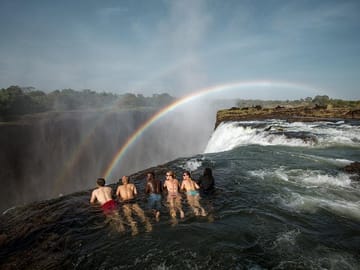 #life on the edge of the Zambezi River