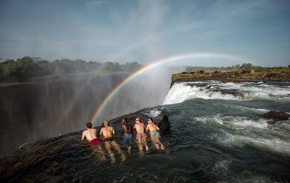 Swim Above Victoria Falls on Livingstone Island Tour