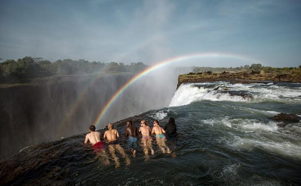 Swim Above Victoria Falls on Livingstone Island Tour