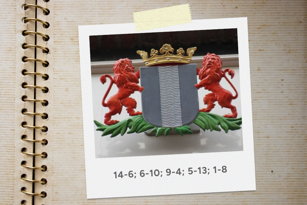 Word code puzzle during the Delft scavenger hunt.