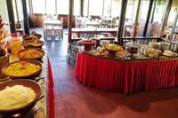 Enjoy a delicious buffet lunch after rafting