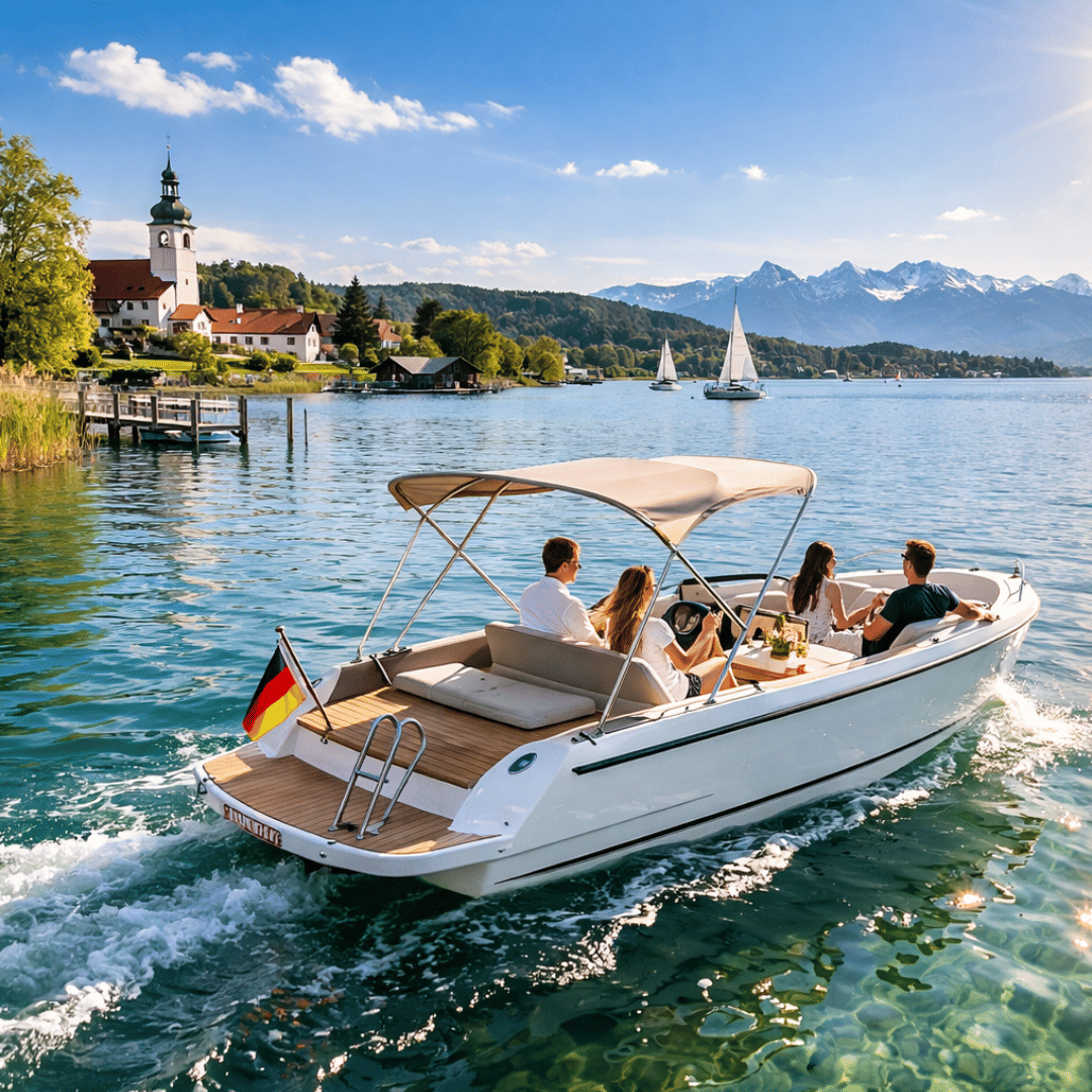 Elektroboot am schönen Ammersee