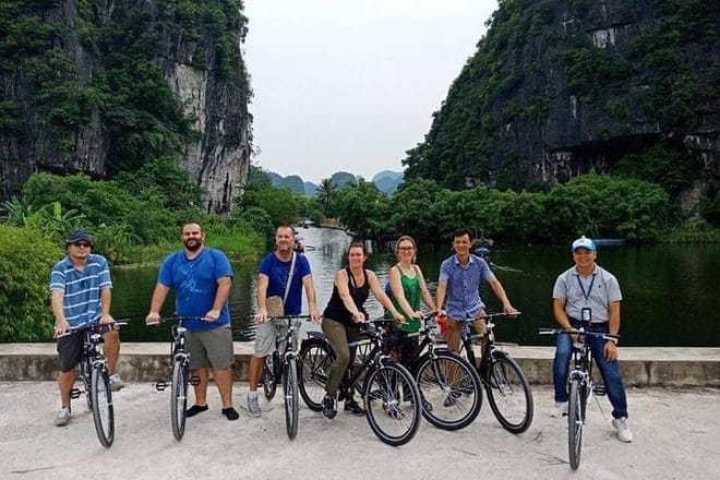 Biking in Tam Coc