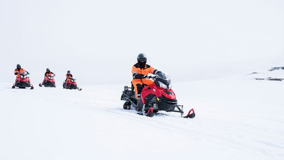 Snowmobiling on Langjökull or a glacier hike — pick one glacier day, not both