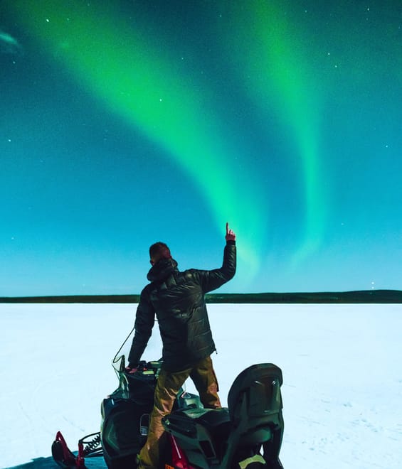 Searching Aurora with Snowmobile 3