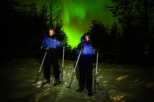 Ski Trekking under the Northern Lights 