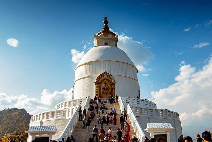 Private Tour to the World Peace Pagoda with Stunning Annapurna Views