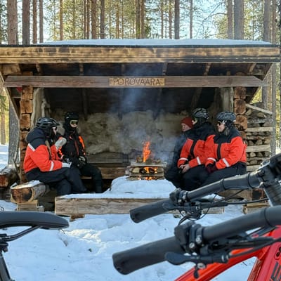 Electric Fat Biking at a Reindeer Farm in Rovaniemi - Image 7