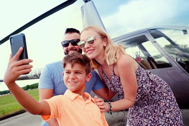 Day Flight 48 Miles Helicopter Tour over Theme Parks & Downtown