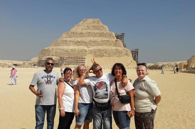Sakkara, Saqqara step pyramid, private tour Memphis Sakkara Dahshur, Deluxe Tours Egyp, Deluxe Travel Egypt