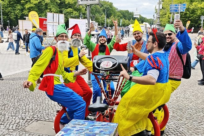 Beer Bike & Party Bike Highlights Berlin City Tour including pick-up 8