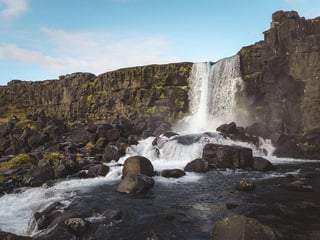 Oxarárfoss watrefall