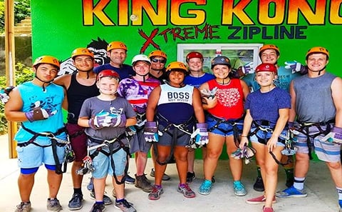 Extreme Zipline Adventure and Wildlife Tour in West End, Honduras
