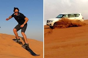 Thrilling Desert Safari Dubai Adventure with Sand Boarding and Barbecue Dinner