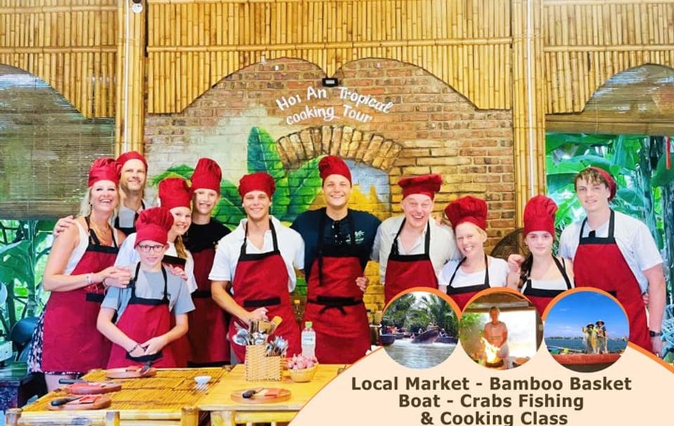 Cooking Class in Hoi An with Market Visit and Basket Boat Ride