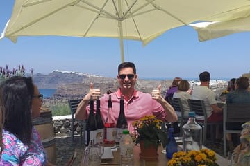 Santorini Wine Tasting Tour in Kamari and Megalochori