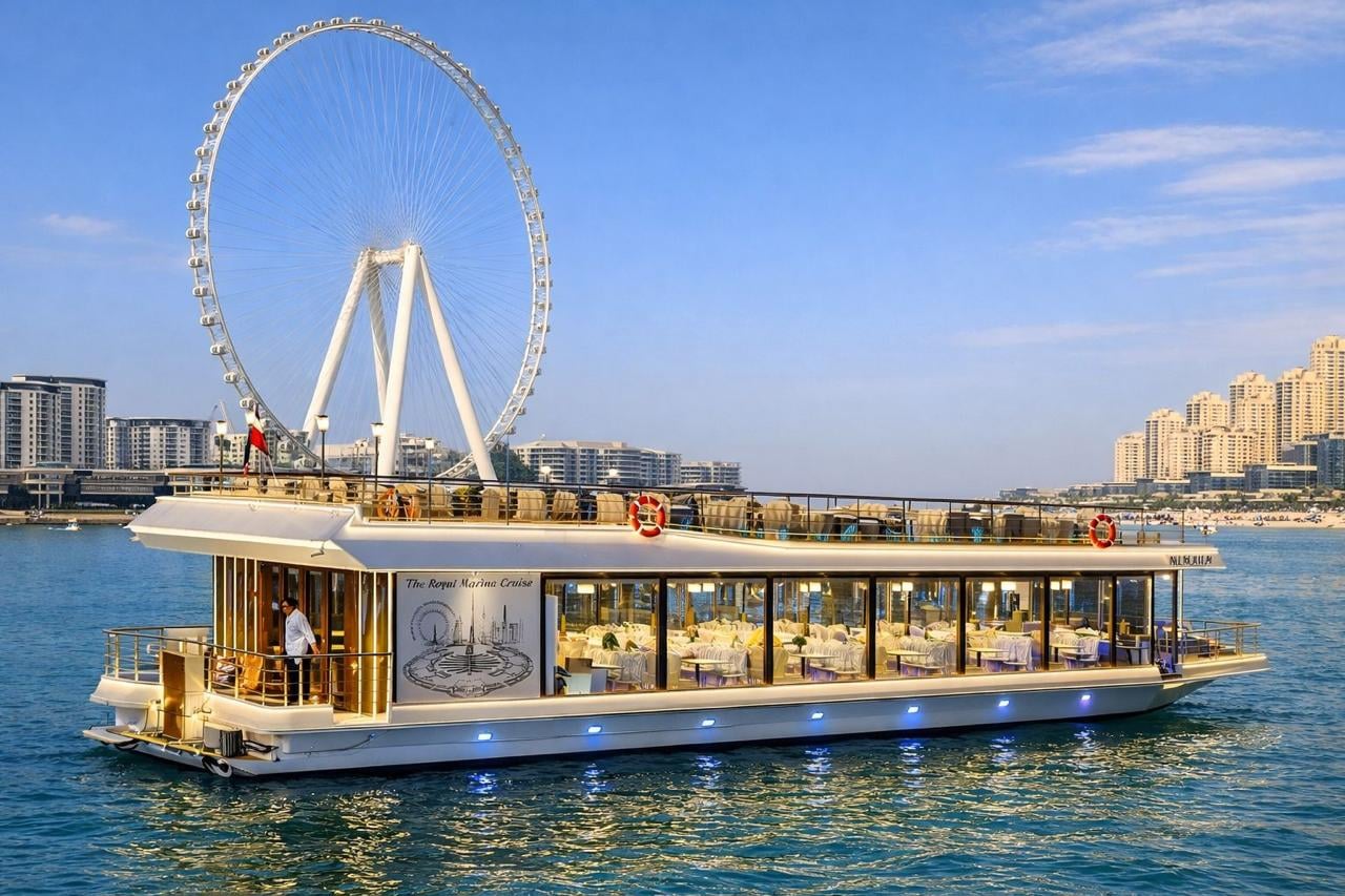 Private Dubai city tour with Dubai Marina Cruise with dinner 2