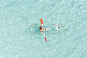 Transparent Kayak Adventure and Drone Experience in Zanzibar