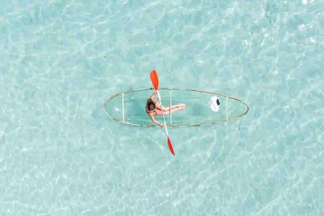 Transparent Kayak Adventure and Drone Experience in Zanzibar photo 4