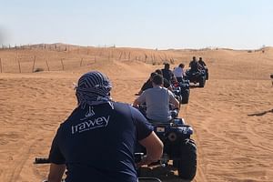 Dubai Red Dunes Quad Bike Safari, Camels, Sandsurf & Refreshment