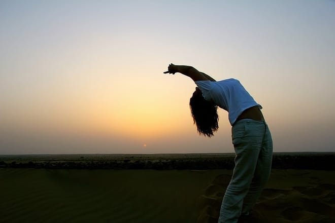 Sunset in Osian Desert.