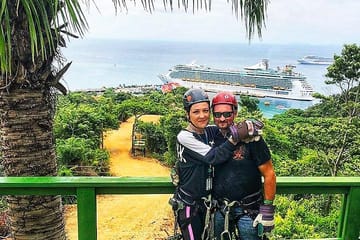 Zipline Adventure and Beach Break in Roatán, Honduras