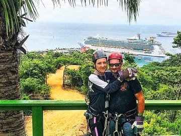 Zipline Adventure and Beach Break in Roatán, Honduras