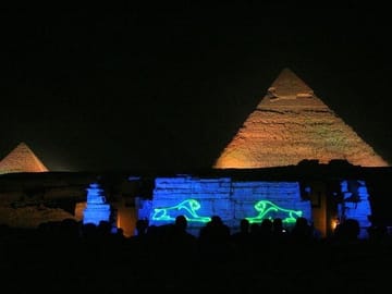 Private Sound and Light Show at the Giza Pyramids