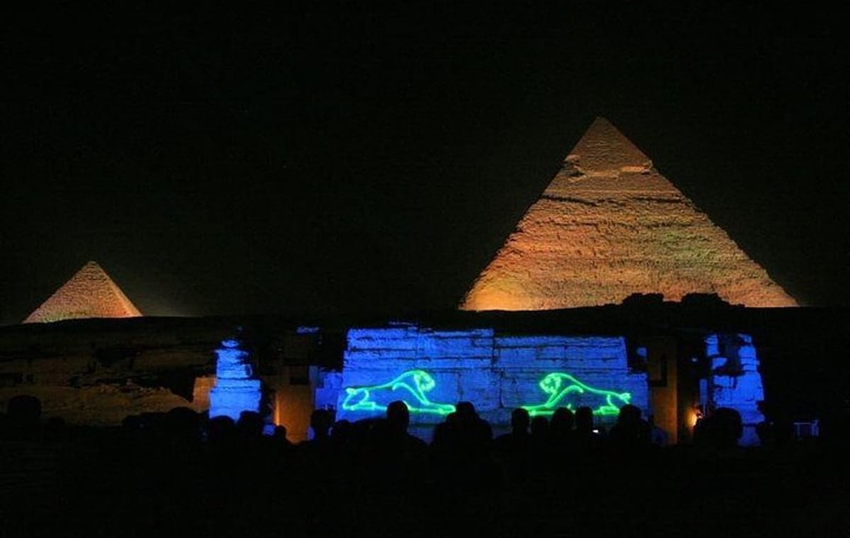 Private Sound and Light Show at Giza Pyramids