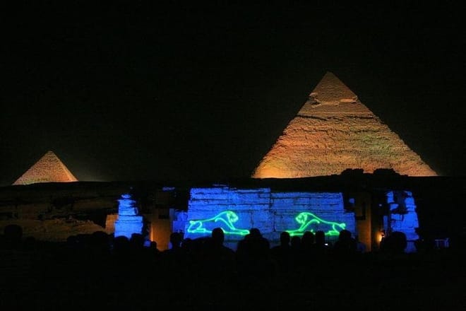 Private Sound and Light Show at Giza Pyramids