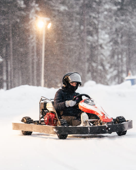 Lapland Winter Park Ice karting ticket - speedy, fun and a winterlicious activity!