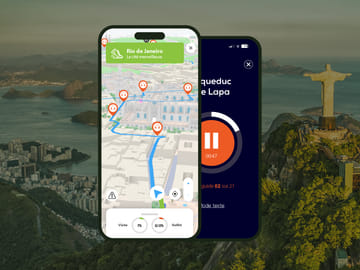 GPS audioguide application: Explore the historic center, from the port to the cathedral.