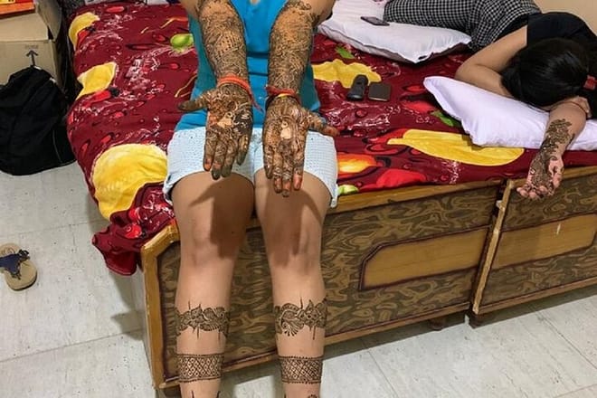 Henna on Hands &amp; Legs