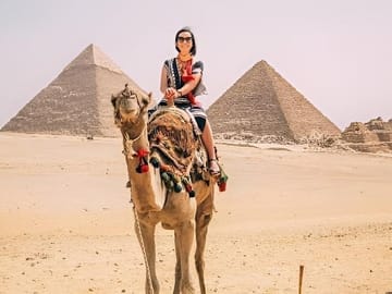 Pyramids of Giza Tour with Camel Rides and Desert Biking