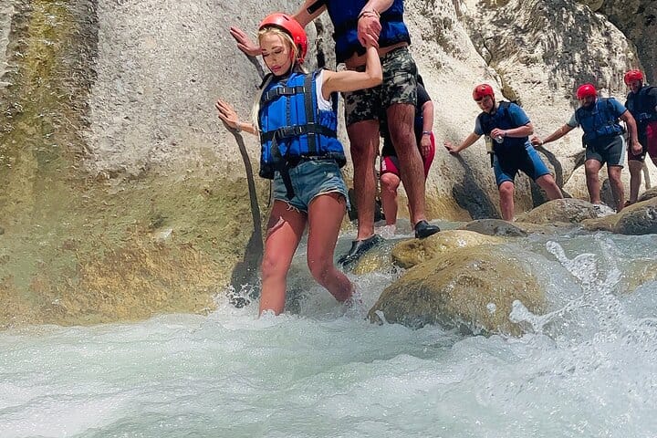 Canyoning Rafting Zipline Adventure Tour from Alanya