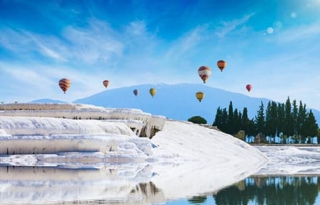 Pamukkale Hot Air Balloon Tour Over Travertines