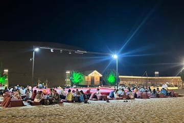 Evening Desert Safari with Camel Ride and Dinner in Abu Dhabi