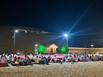 Evening Desert Safari Camel Ride Live Shows Shisha Dinner