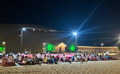Evening Desert Safari with Camel Ride and Dinner in Abu Dhabi